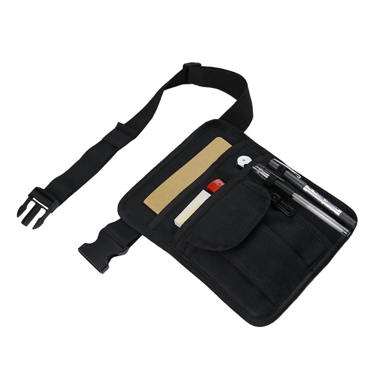 跨境货源一件代发12安帆布可调节餐厅点单腰包KTV服务员下单腰带