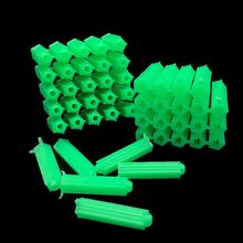 绿色塑料膨胀管6mm6厘8mm8厘自攻螺丝钉胶塞墙塞涨塞胀塞胶粒M6M8