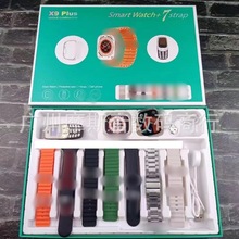 跨境爆款X9 Plus智能手表迷你手机7表带套装男女多功能华强北手表