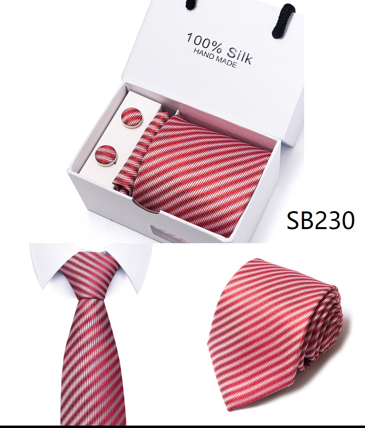 Flower Dot Multi Color Gift Box 5-piece Set Group Business Dress Wedding Tie_voghion.com