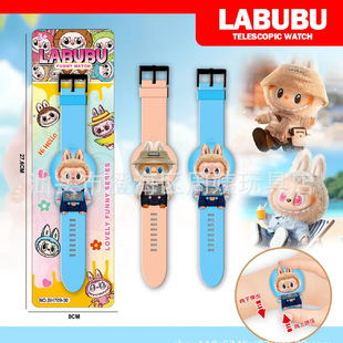 Nezha Children's Toy Stress-Relief Watch Electronic Elementary School Student Holiday Gift Boys and Girls Retractable Watch Labinbu