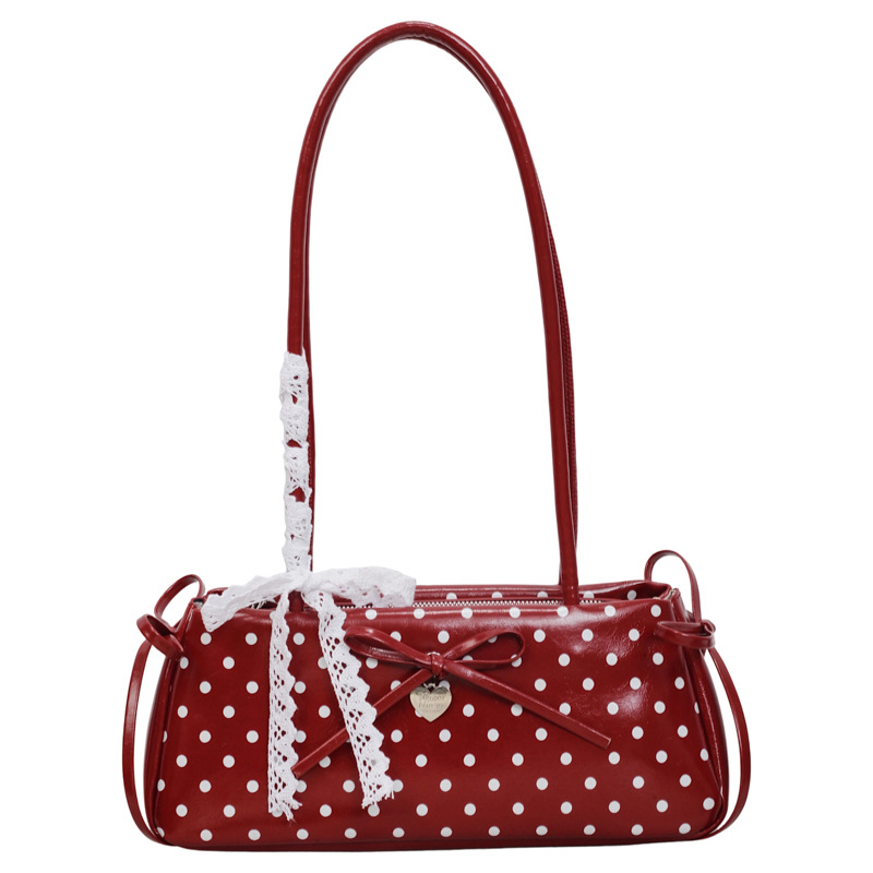 Bolsa de brazo de punto de onda popular de verano para mujeres 2026 nueva moda bolso de palo de viaje bolso de hombro diario