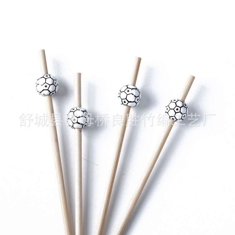 メーカー直販12cm使い捨て創意球根竹串100本/お菓子串尾酒飾り串|undefined