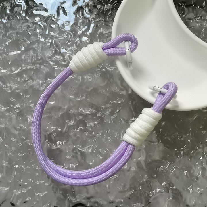Insシンプル小衆携帯電話ストラップマカロン色編みチェーン短いペンダントキーホルダーdiyイヤホンチェーン|undefined