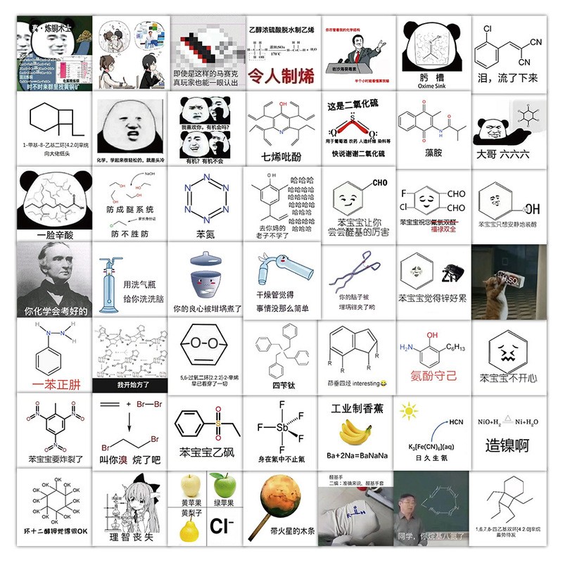 60 chemical expression bag cartoon stickers decorative luggage car notebook water cup material stickers wholesale 60 chemical expression bag cartoon stickers decorative luggage car notebook water cup material stickers wholesale