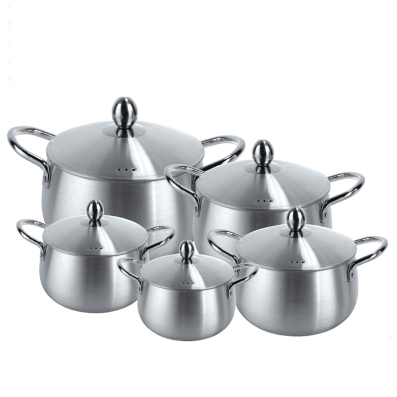 Aluminum pots Middle East Africa Aluminum Lid suit Soup Pot Casserole Set of 10 16/18/20/22/24