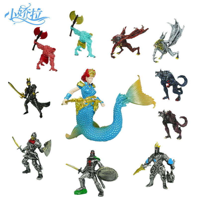 Pecera simulación gigante Tomahawk lobo murciélago guerrero armadura guerrero decoración de paisajismo