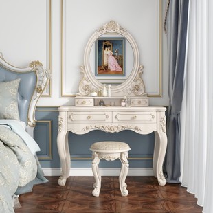 European Style Dressing Table Bedroom Multifunctional Princess Small Apartment Mini Modern Simple Dressing Table Dressing Table Dressing Cabinet