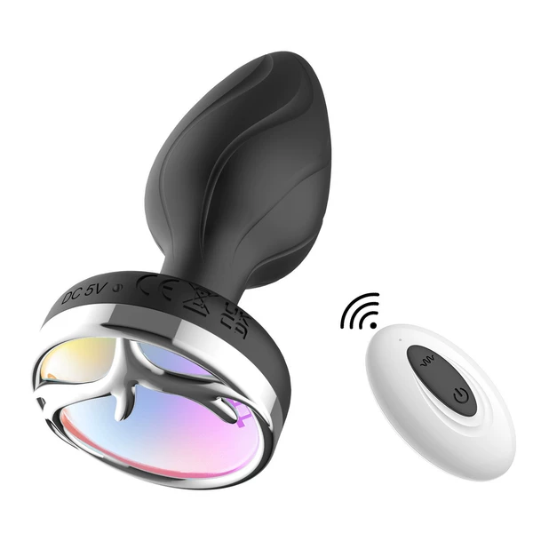 Glow-in-the-dark anal plug with a deer in black box