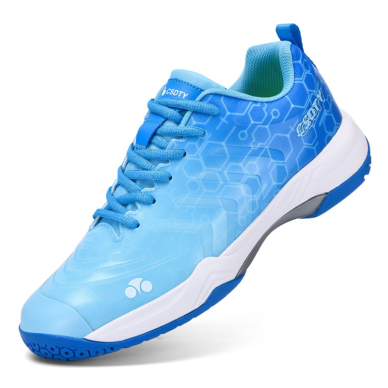 Zapatos de bádminton casuales transfronterizos respirables antideslizantes zapatos de tenis de mesa ligeros para hombres y mujeres en stock image 4