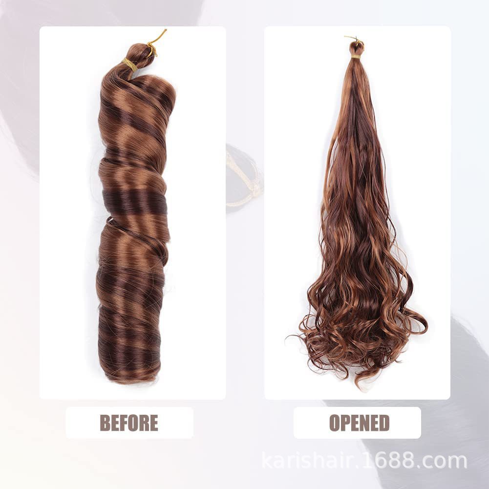 Tubo único rollo grande trenza suelta pelo de fibra química pelo crochet trenza Africana sucio trenza peluca