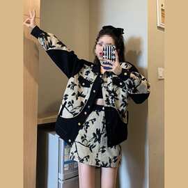 小香风套装女小个子感冬装裙子名媛气质小洋装两件套