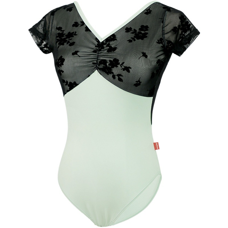 Ropa de baile clásica ropa de práctica Ropa de baile de Ballet de mujer mono de manga corta para adultos verano nuevo estilo ropa de cuerpo