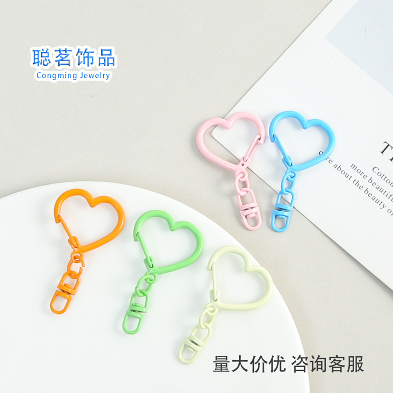 カラフルな亜鉛合金ラブバックル 8 字型バックル diy ジュエリーキーホルダーペンダント人形アクセサリーペンダント卸売|undefined