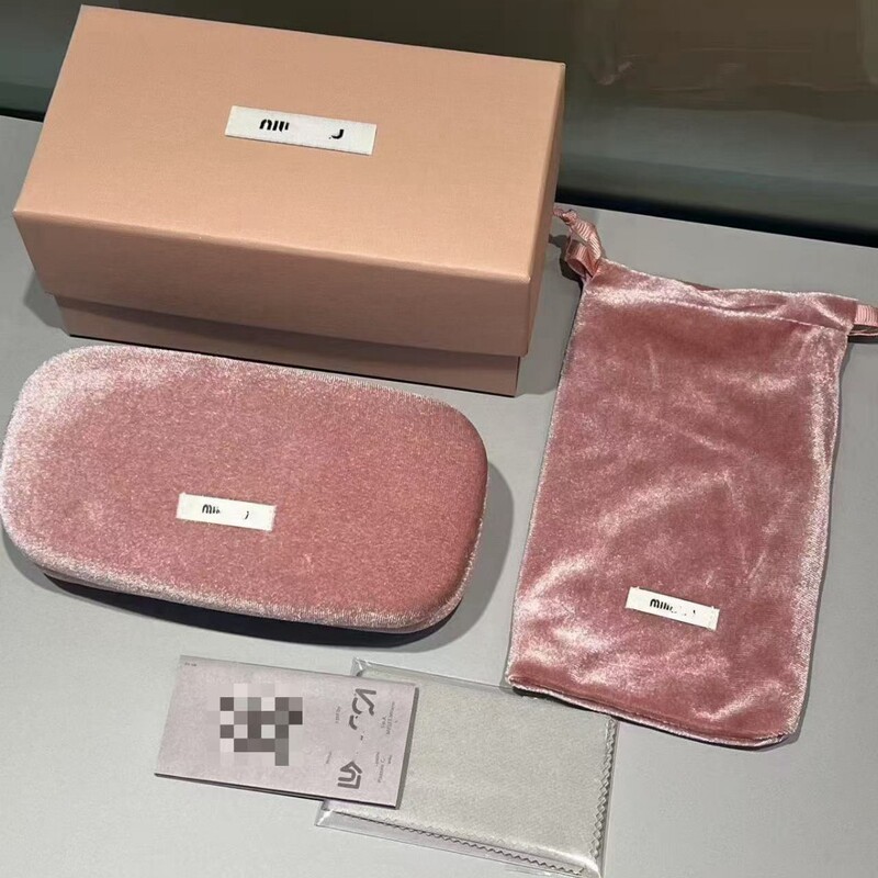 Miao Brand Sunglasses High Quality Spot Wholesale High-End mm Home Glasses Case Pink Sunglasses Sunglasses Box Packaging Box
