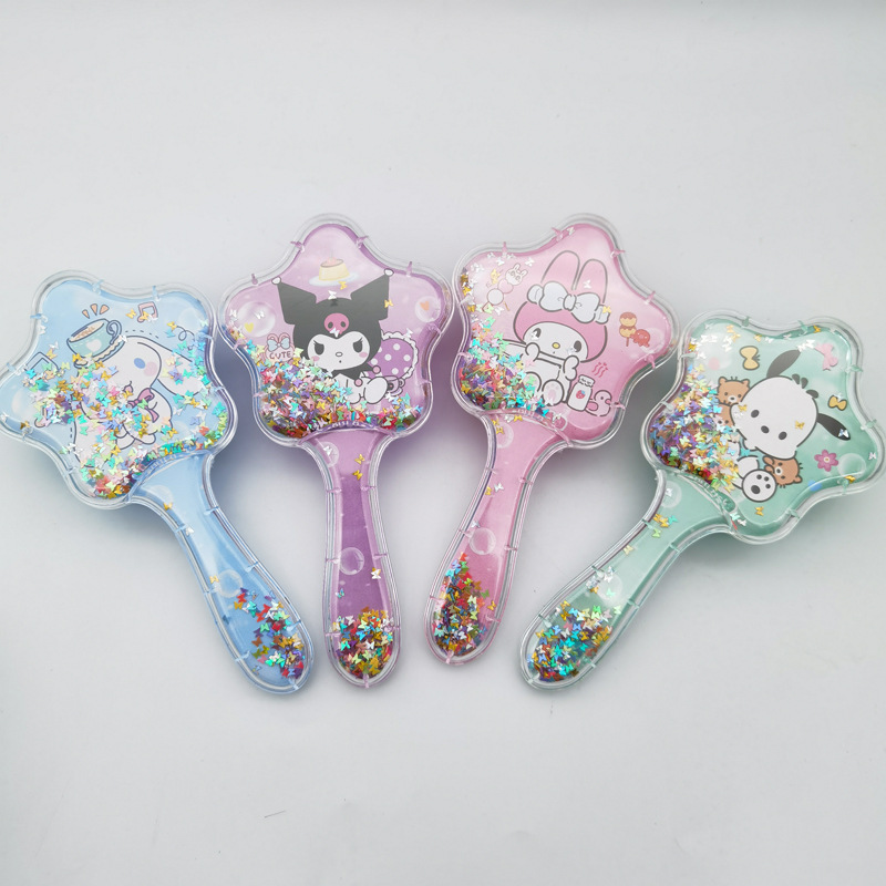 Transfronterizos Labubu Airbag Pein de dibujos animados de alto valor facial Labubu Sand Moving Sequin Pein de pelo Pein de masaje Airbag Pein Comercio Exterior