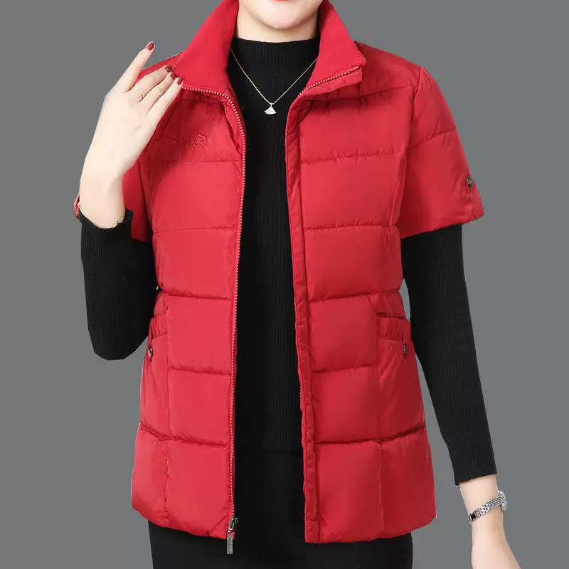 妈妈装加厚马甲女中老年春秋女士马甲2025年新款冬款外穿背心外套