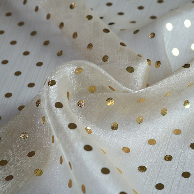Eugenio helado de polvo de polvo dorado punto de tela artesanía DIY flor de embalaje princesa Elsa vestido de tela de niña