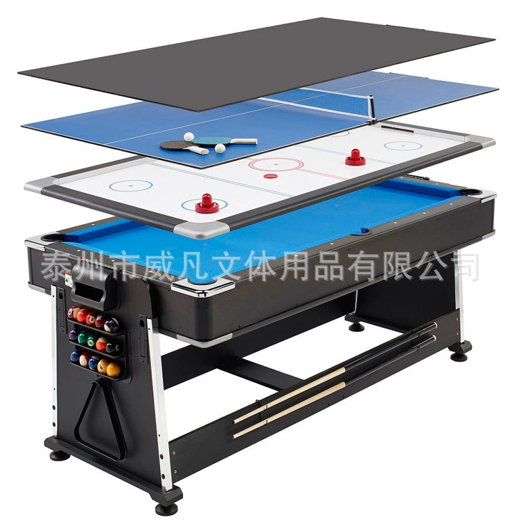 Weifan Factory Развлечения для взрослых Крытый флип-бильярдный стол четыре в одном Хоккей Настольный теннисный стол Настольная столешница