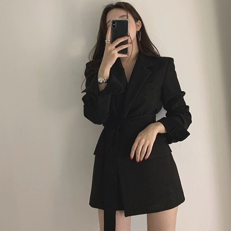 Small Blazer Top High-End 2025 Spring & Fall New Elegant Women's Black Casual Popular Fashion Small Fragrance