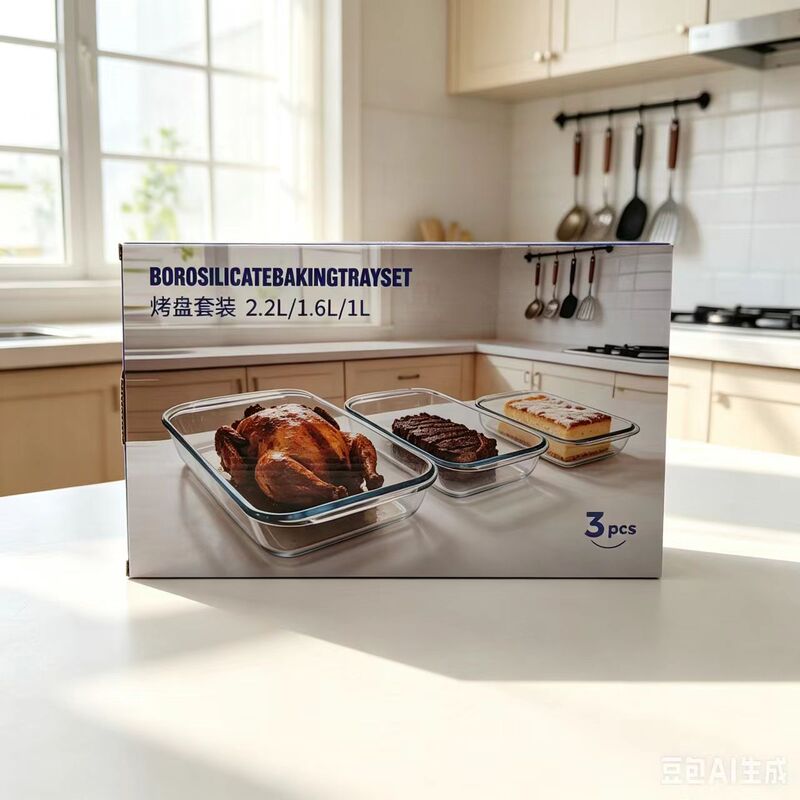 Glass Baking Dish, High-Temperature Resistant, Suitable for Oven and Microwave Heating, Special Fish Baking Dish, Household Steaming Fish Plate, Thickened Dinner Plate Glass Baking Dish, High-Temperature Resistant, Suitable for Oven and Microwave Heating, Special Fish Baking Dish, Household Steaming Fish Plate, Thickened Dinner Plate