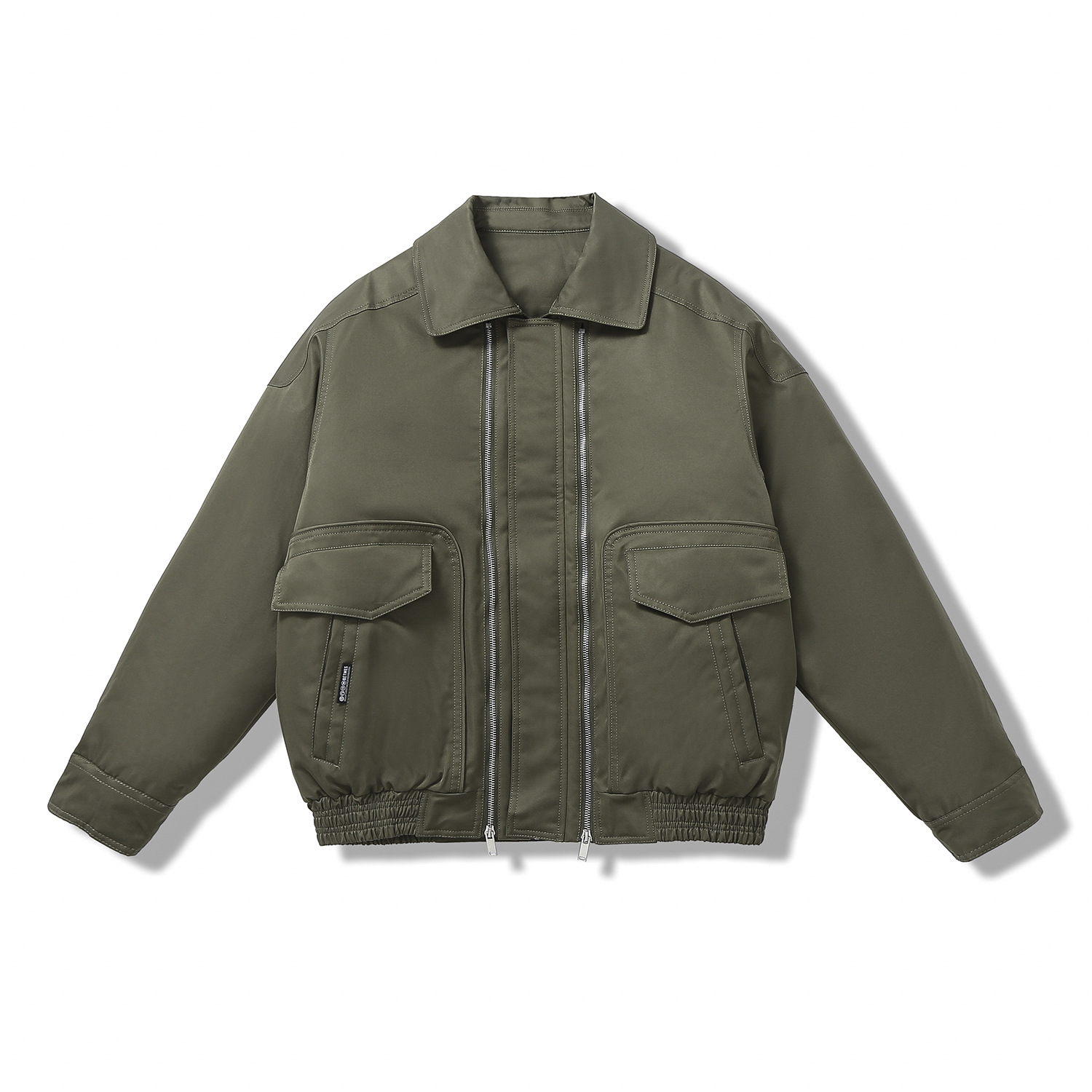 Yidao Vintage Winter Simple Design Thickened Solid Color Down Jacket Lapel Couple Casual Jacket Down Jacket