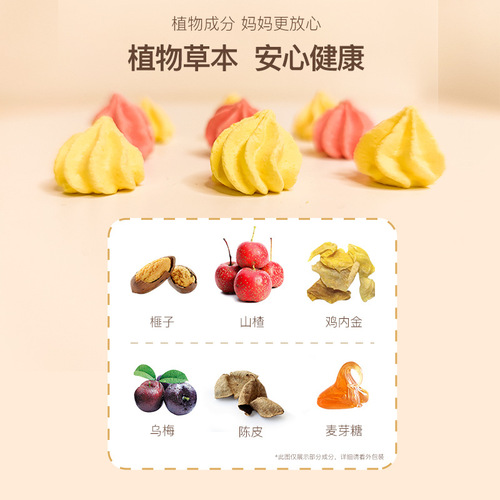 Selected Beijing Tong Ren Tang Tatta Sugar Mixed Fruit Flavor 40g Increased Quantity Meigege Children's Chewing Candy