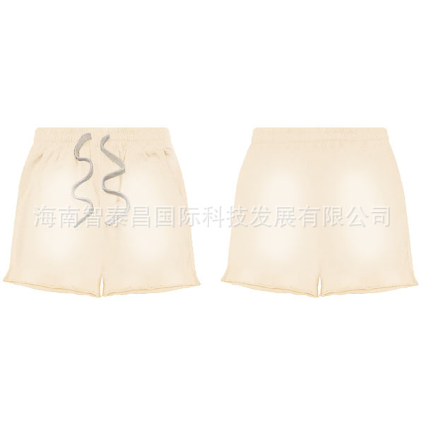 스프레이 말 반바지 - 살구색