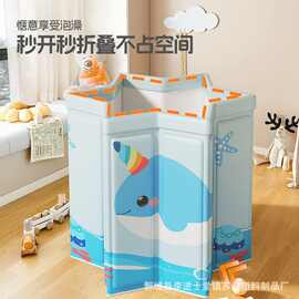跨境儿童泡澡桶宝宝游泳桶可折叠浴桶婴儿家用游泳池新生儿洗澡桶