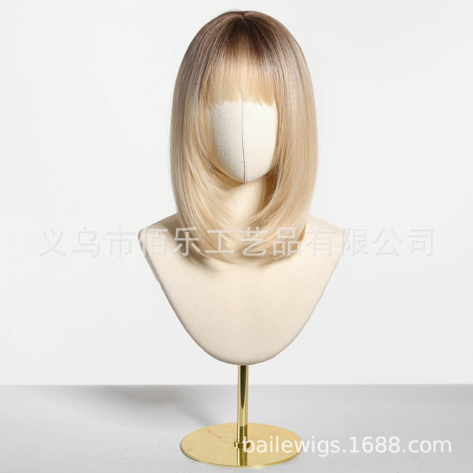 Europa y los Estados Unidos nueva pelucca wig gradiente platino cabeza completa cubierta de cabello largo al por mayor fábrica image 3