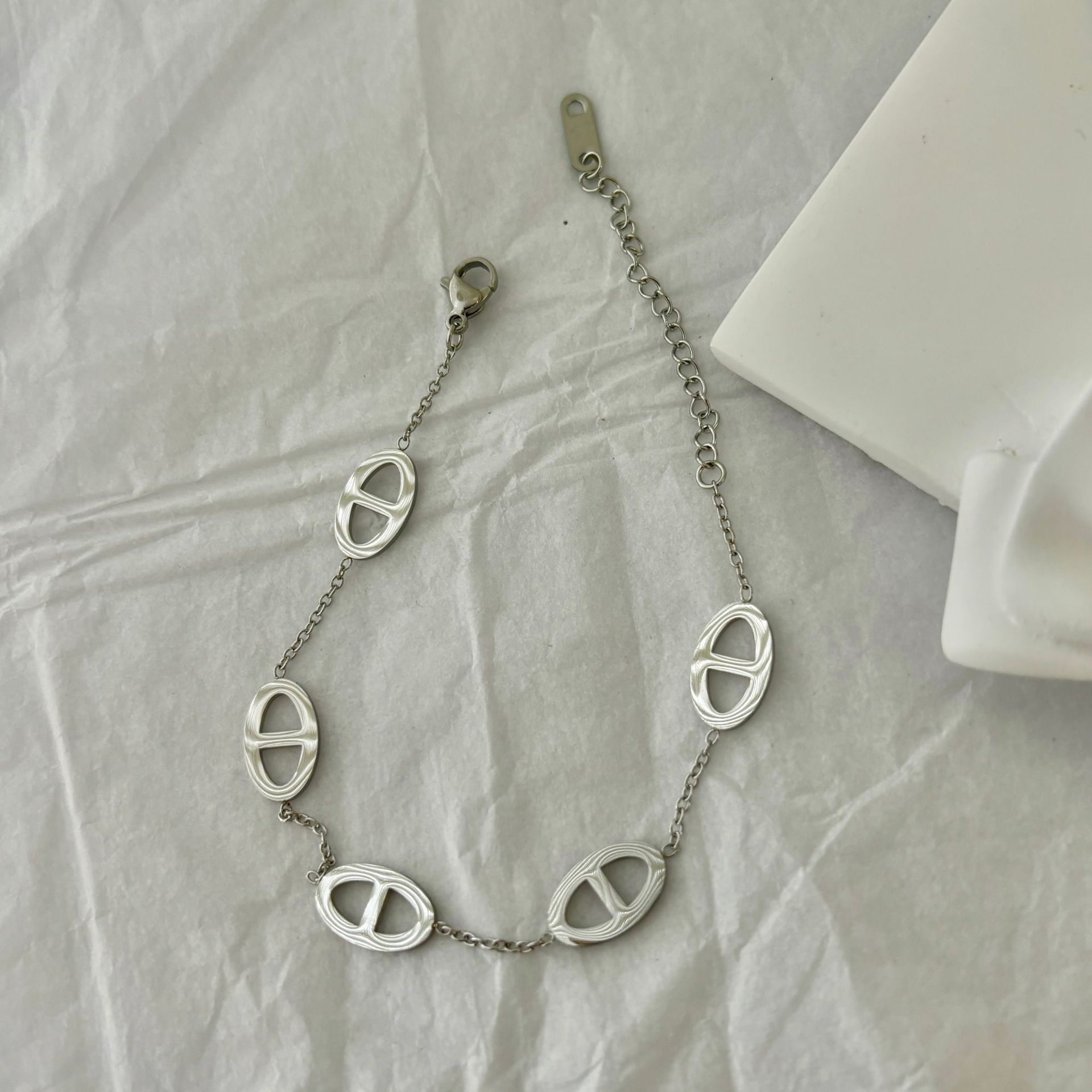 돼지코 팔찌 실버