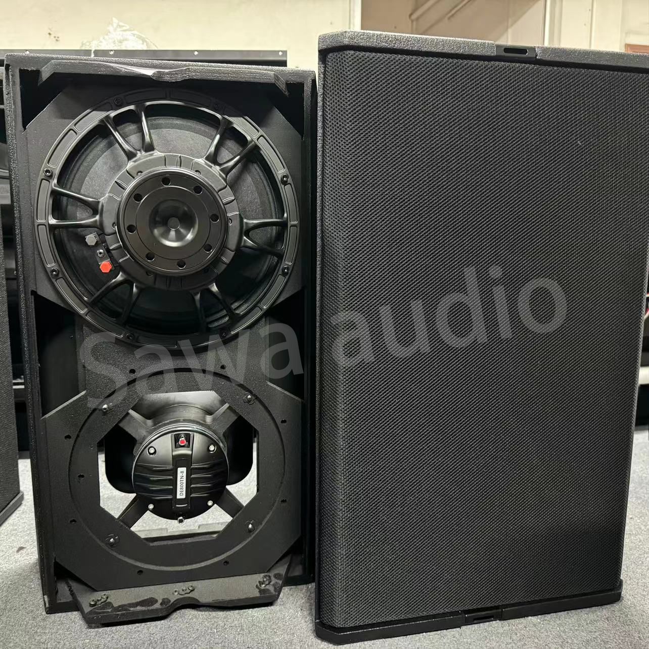 Doble 12 pulgadas línea de sonido al aire libre concierto profesional alta potencia alta presión de sonido conferencia bar altavoces de escenario