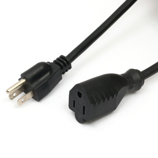 ��Ҏ���^���L�Դ��5-15P��ĸ�������L��14/16/18AWG�����Դ��