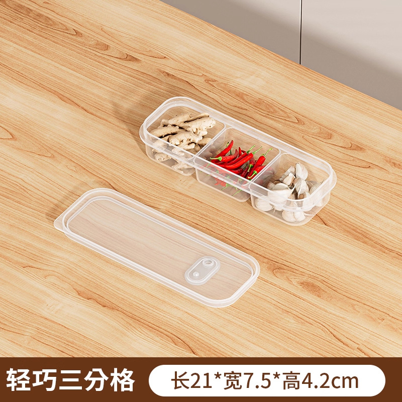 Refrigerador de hendidura estrecha caja de almacenamiento de carne congelada caja de almacenamiento de alimentos congelados caja de embalaje dividida para el hogar