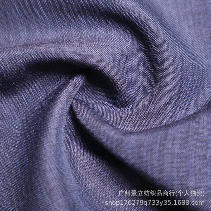 乐丽丝平纹双色布小香风面料仿麻涤纶春秋衬衣西装连衣裙服装面料|undefined