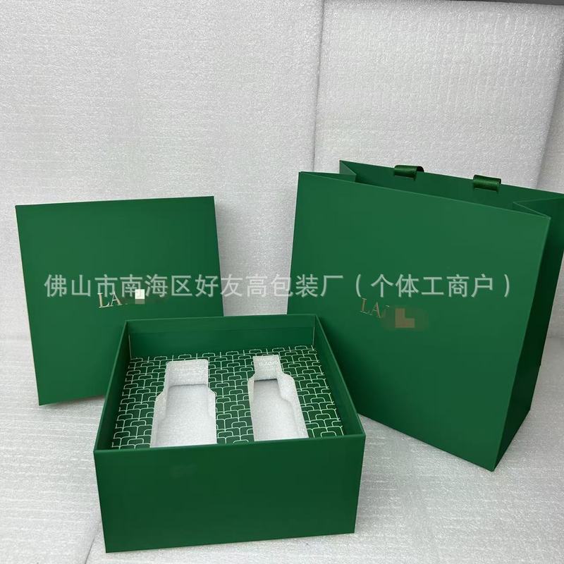 オーシャンブルーの大きなギフトボックスギフトバッグ包装スキンケア製品ギフトボックスギフトバッグ包装ボックス|undefined