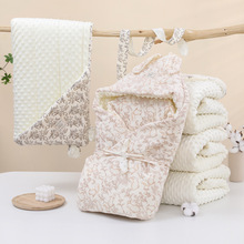 新生婴儿抱被秋冬加厚保暖初生产房包被棉包裹抱毯宝宝襁褓被批发