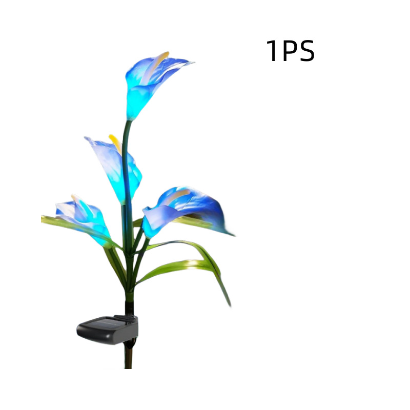 Solar simulación flor lámpara LED lirio flor lámpara de tierra girasol césped lámpara Rosa jardín Lámpara decorativa
