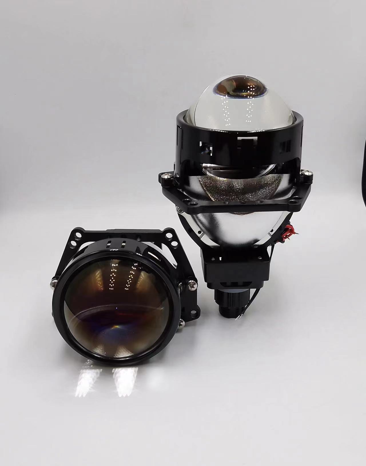 Coche LED faro incorporado en la unidad sin pérdidas de película Azul Super brillante foco de luz doble lente integrada linterna del coche