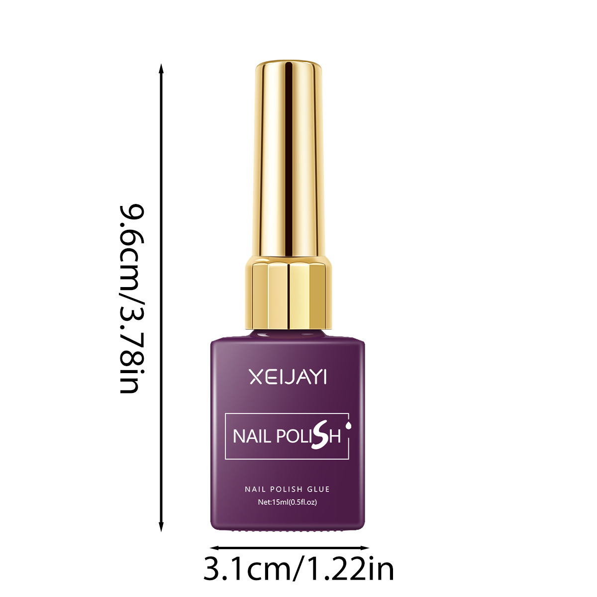 Nuevo pegamento de esmalte de uñas púrpura de otoño y invierno, pegamento de esmalte de uñas púrpura fototerapia, blanco en línea, popular para la tienda de uñas