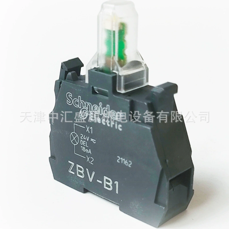 XB4 Кнопка Светодиодный модуль индикатора ZBVB1 белый 24V Световой модуль ZBVB1