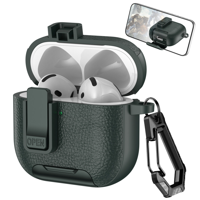 Apple AirPods 2/34/pro2世代に適したスイッチ付きソフトプラスチック保護カバー、クリエイティブな落下防止ヘッドフォンケース|undefined