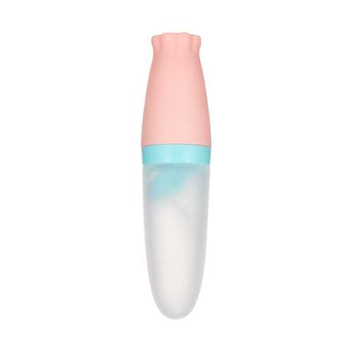 Baby rice cereal bottle, infant food supplement bottle, rice cereal spoon, newborn silicone octagonal squeeze spoon, rice cereal feeder