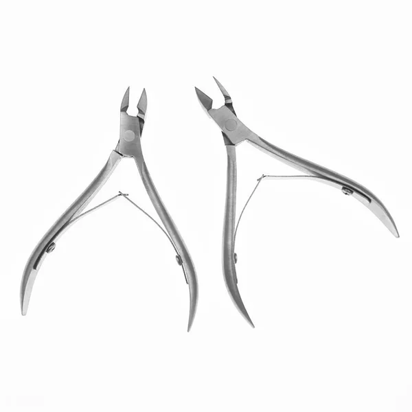 Factory direct supply stainless steel 8712 dead skin tongs secondary opening double fork dead skin scissors beauty tongs manicure tools