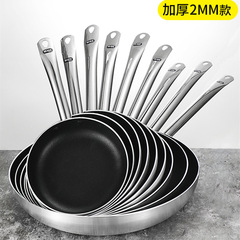 Commercial Large Thick 40cm Non-stick Pan Hotel Chef Pan Flat Pan Suitable for Gas Stove and Induction Cooker