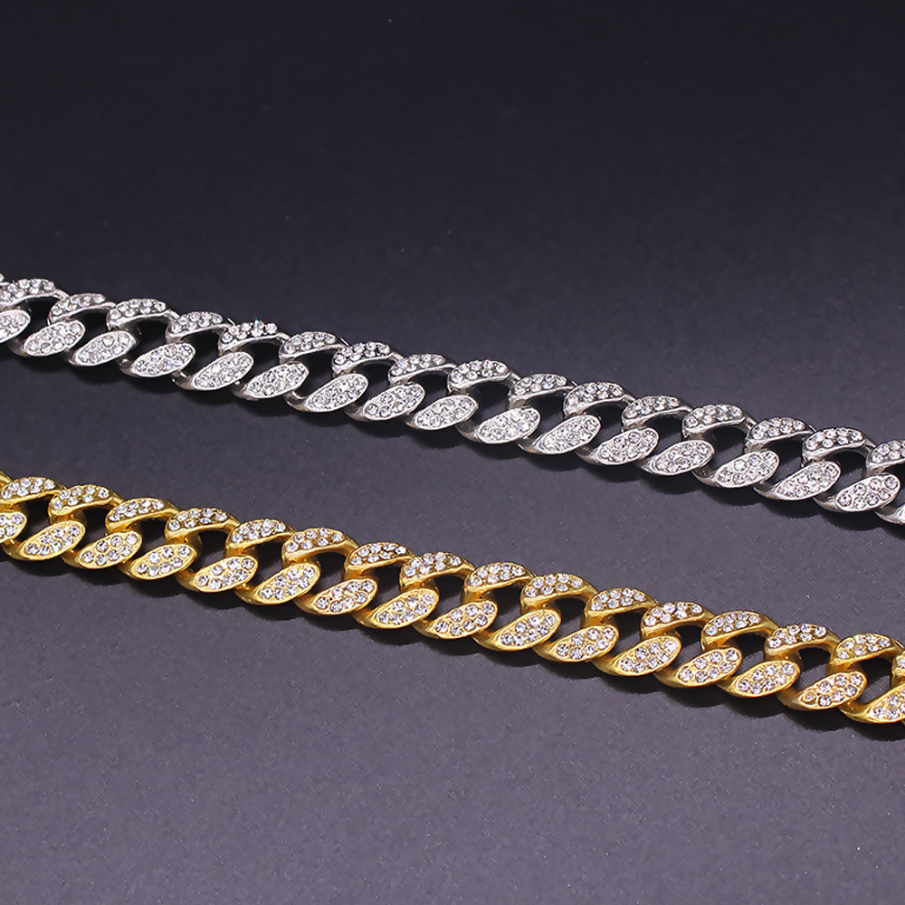 Bracciale uomo cuban link in acciaio inossidabile impermeabile_voghion.com