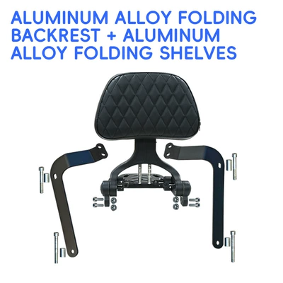bars, anti-fall bumpers, anti-collision foldable | Motorcycle bumper - new-aluminum-alloy-folding-backrest-foldable-rear-rack