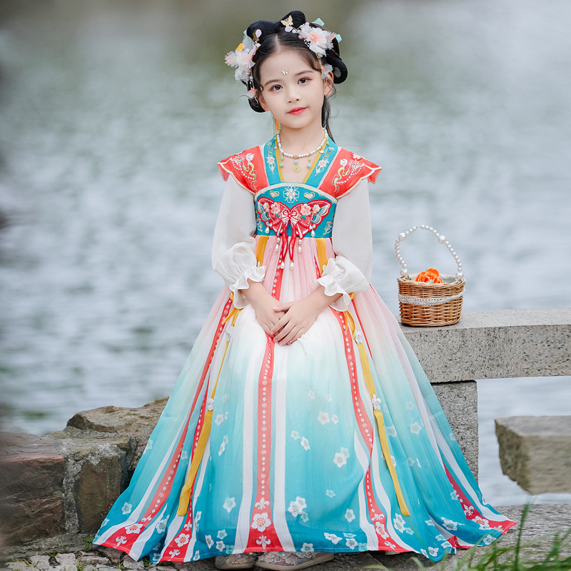 汉服女童2026新款裙子儿童古装中国风超仙夏季古风公主女孩连衣裙