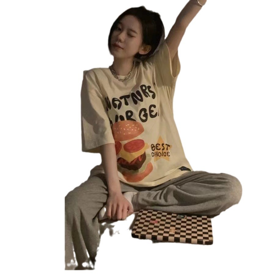 Pijamas ropa exterior de verano para mujer Pantalones de manga corta estilo ins ropa para el hogar puede salir delgada primavera casual y traje de otoño más tamaño image 7