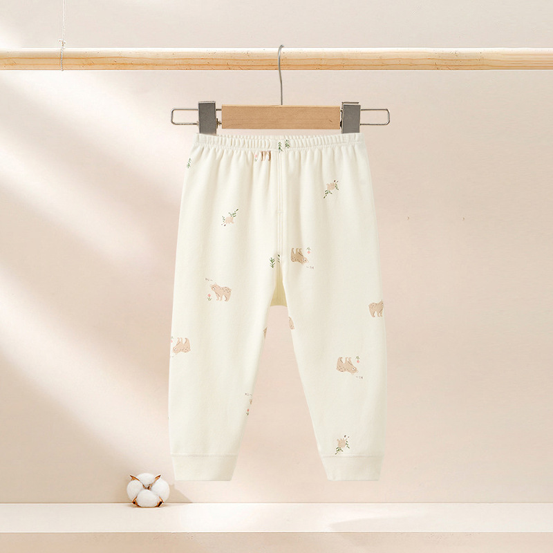 Pantalones de otoño para bebés, invierno para niños, pantalones de línea de algodón para niños, niñas, pantalones de calentamiento para bebés